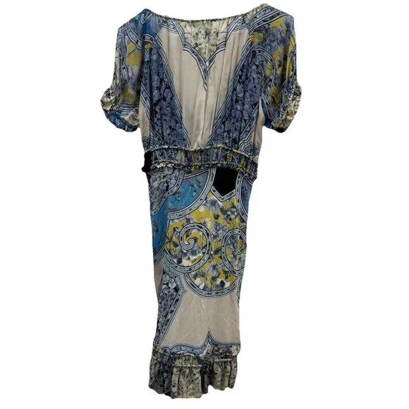 Roberto Cavalli Jpt124‎ Dress Boho Chic Size 38 Multicolored - Picture 6 of 13